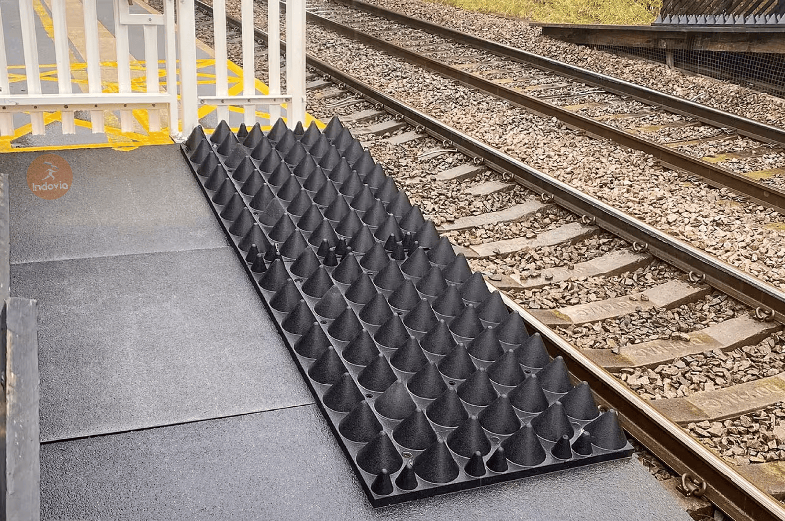 Platform end installation at Steeton & Silsdon